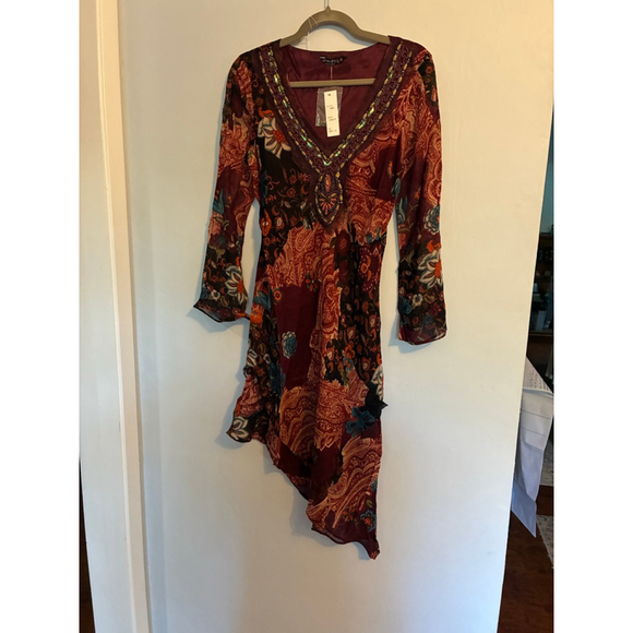 0167 NWT Chaudry kc bohemian style dress. Size Small - Picture 4 of 13